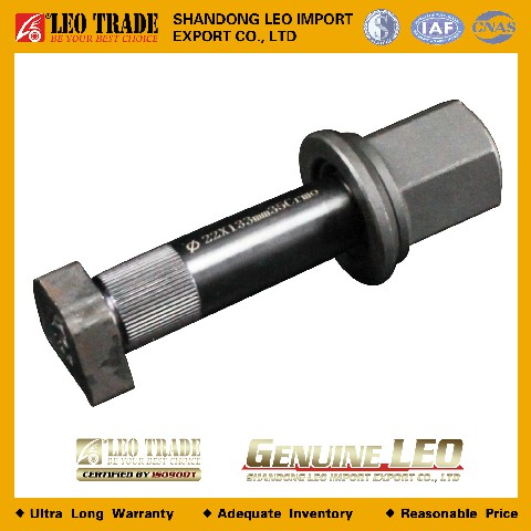 Шпилька колеса зад. насечка L=130*22 Гайка с пылезащитным колпачком 81.45501.0083 LEO
