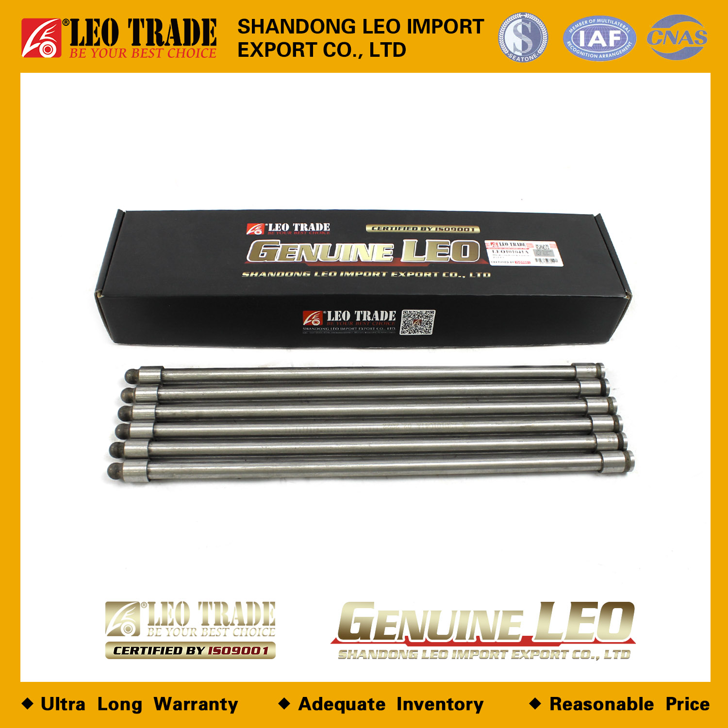 Штанга толкатель клапана E2 L375 61500050070 LEO