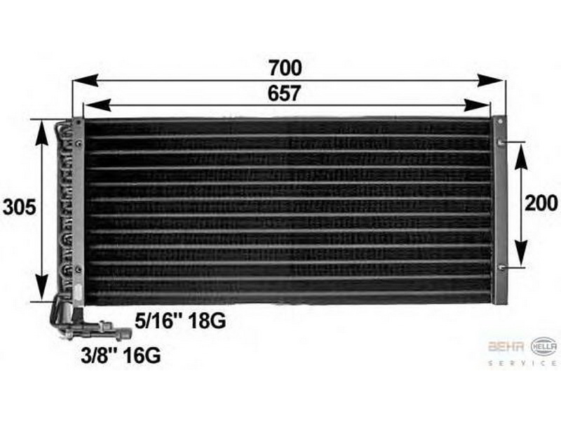 Радиатор кондиционер F2000 STE-KTLNQ